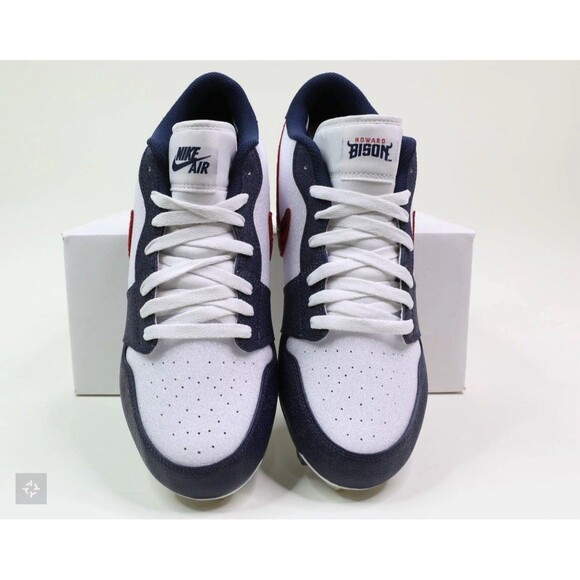 Size 10.5 Jordan 1 Low Vapor Edge Howard Player Edition Nike Football Cleats New main image 5